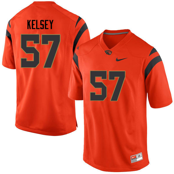 Men Oregon State Beavers #57 Conner Kelsey College Football Jerseys Sale-Orange - Click Image to Close